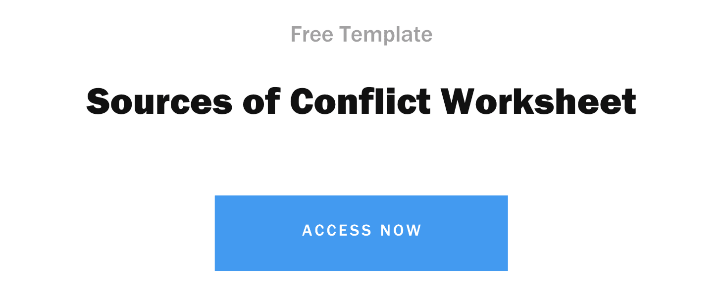 Sources of Conflict Worksheet