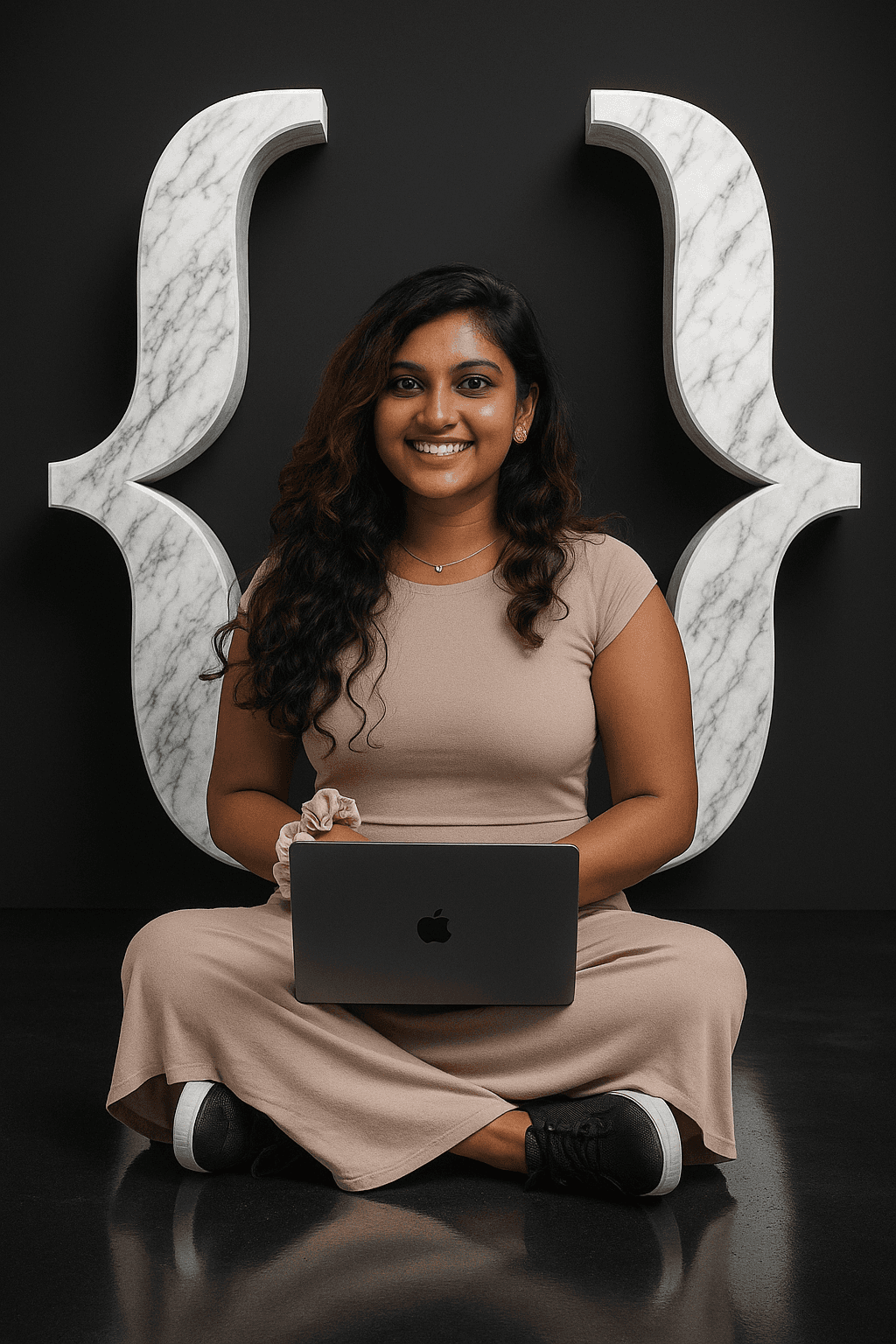 Portrait of portfolio creator – front view