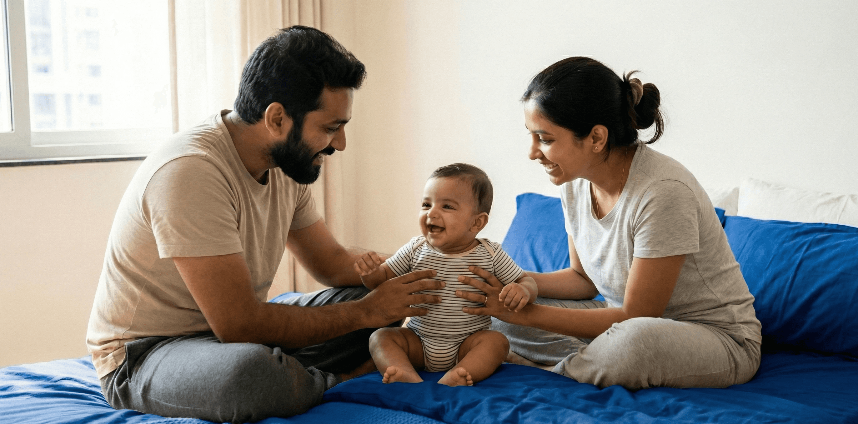 five toddlers near the window