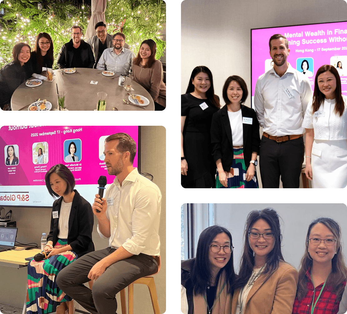 Collage of Therapy Partners team members in action