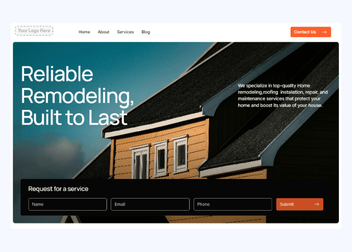 Realione Hero section