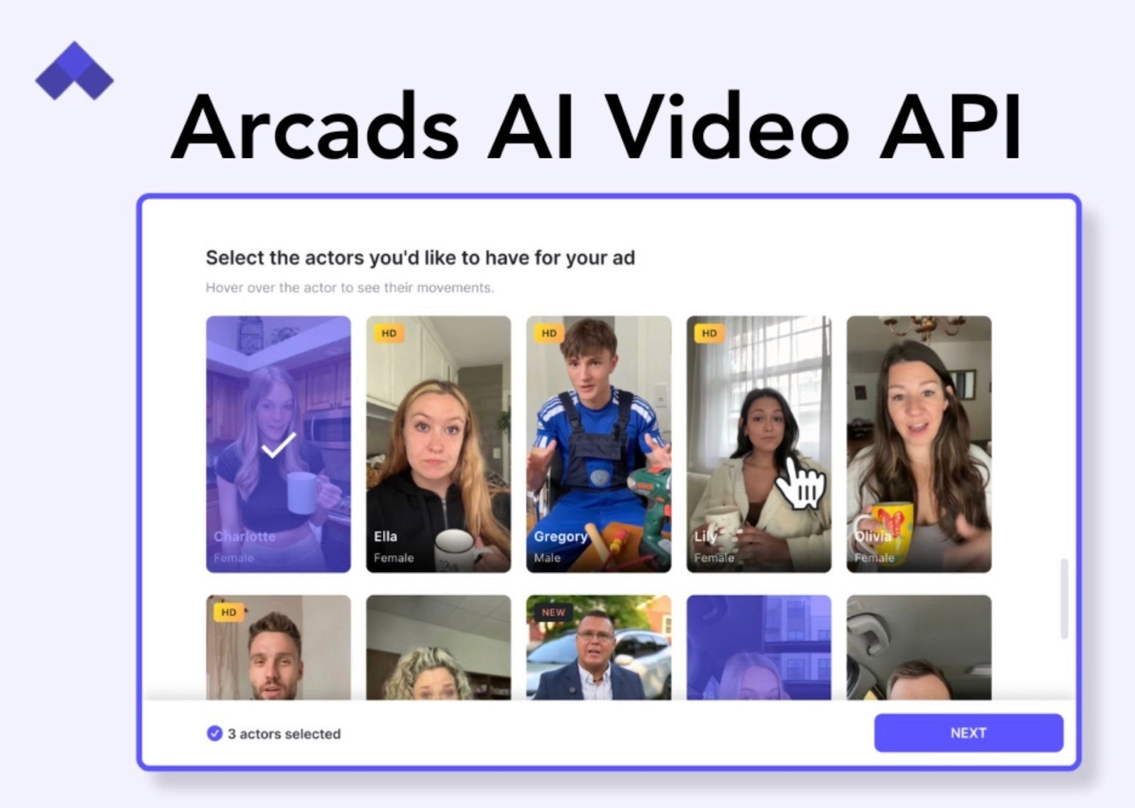 Arcade, an AI ad generation tool.