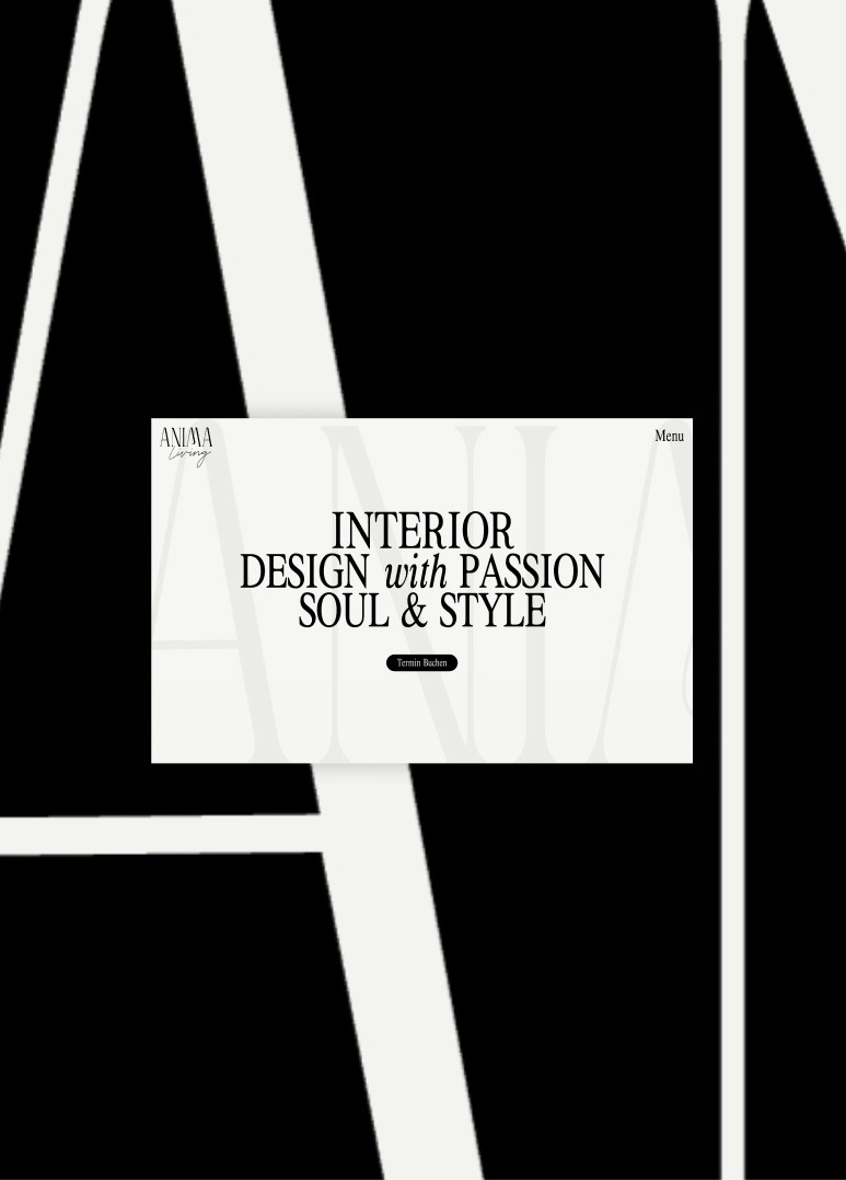 Anima Living – Brand Identity & Webdesign von Tusaro Studio