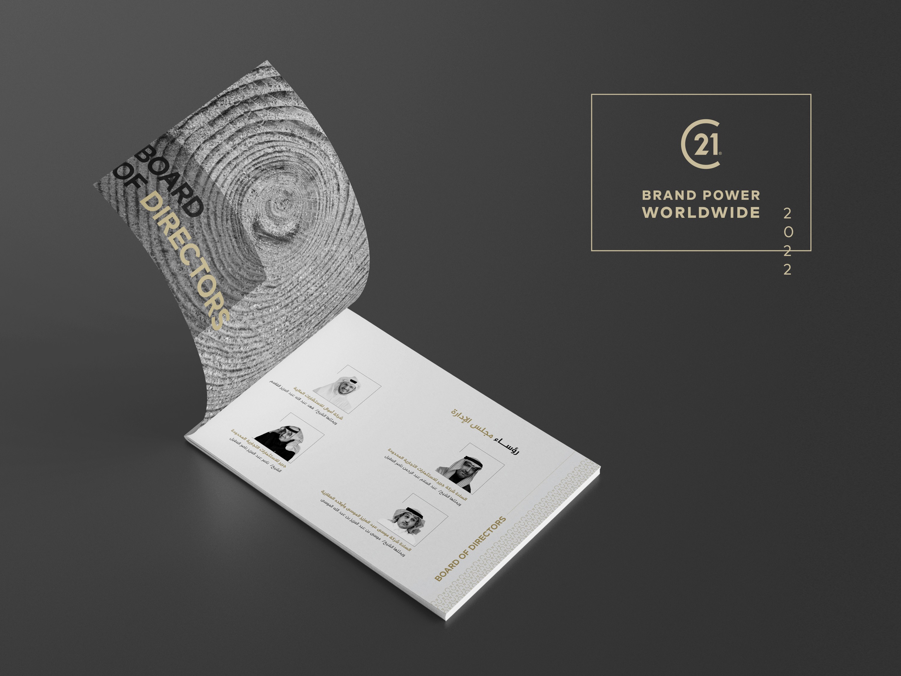 Professional annual report layout for Century 21 Saudi Arabia, aligned with global real estate standards