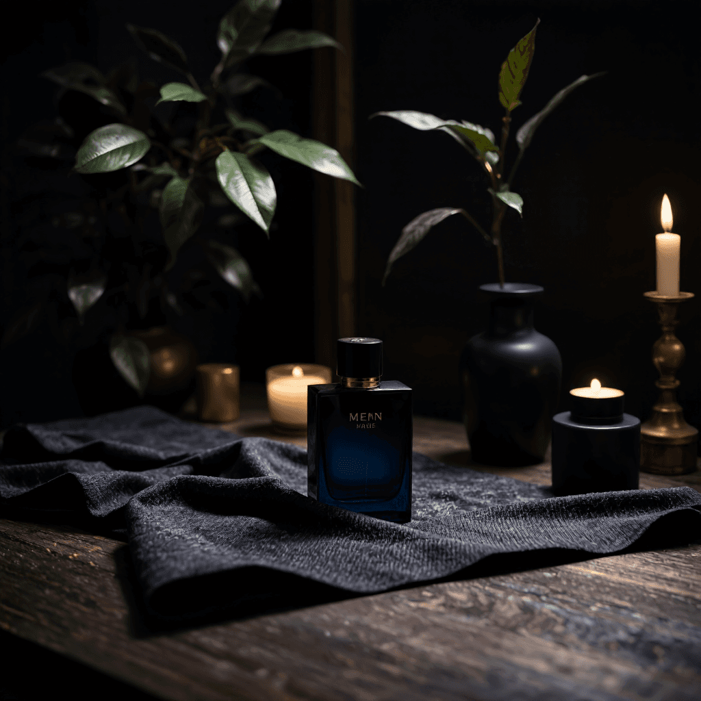 product photography of men's perfume bottle