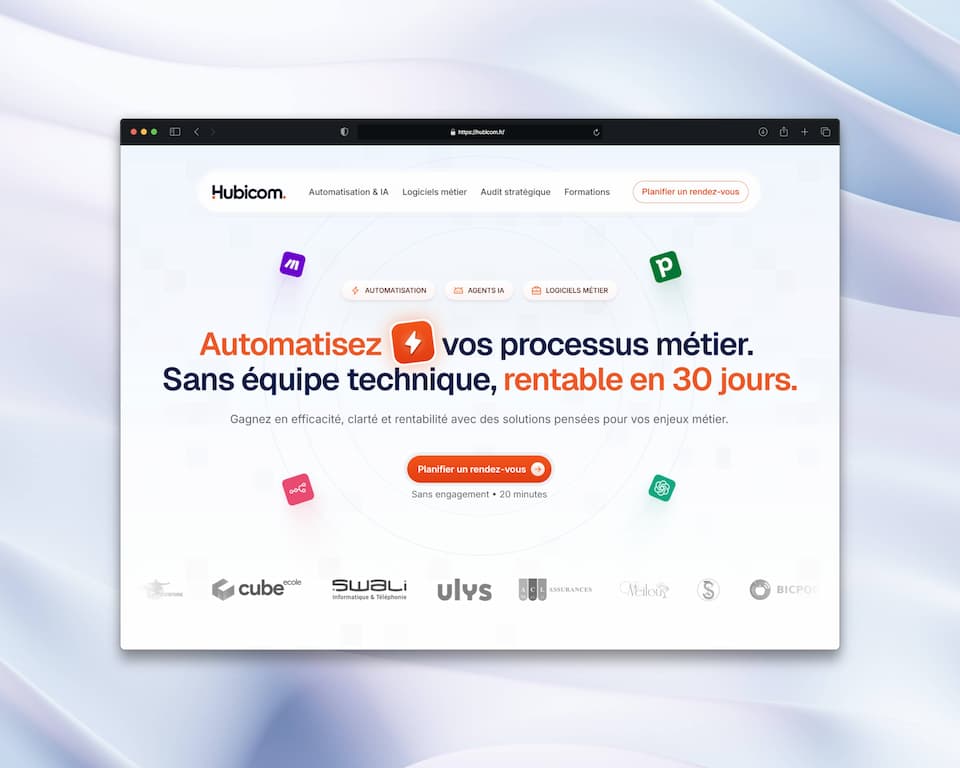 site multipages framer agence hubicom