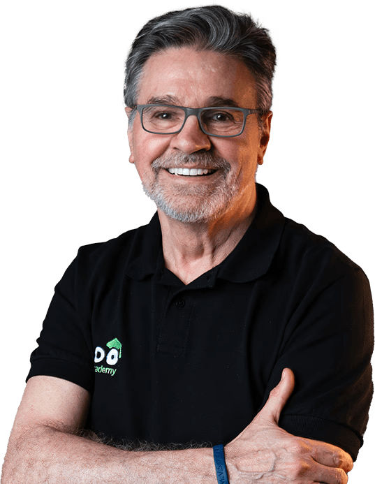 man in white coat wearing black framed eyeglasses