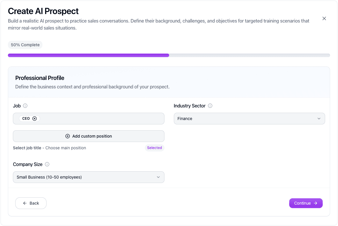 create ai prospect kendo