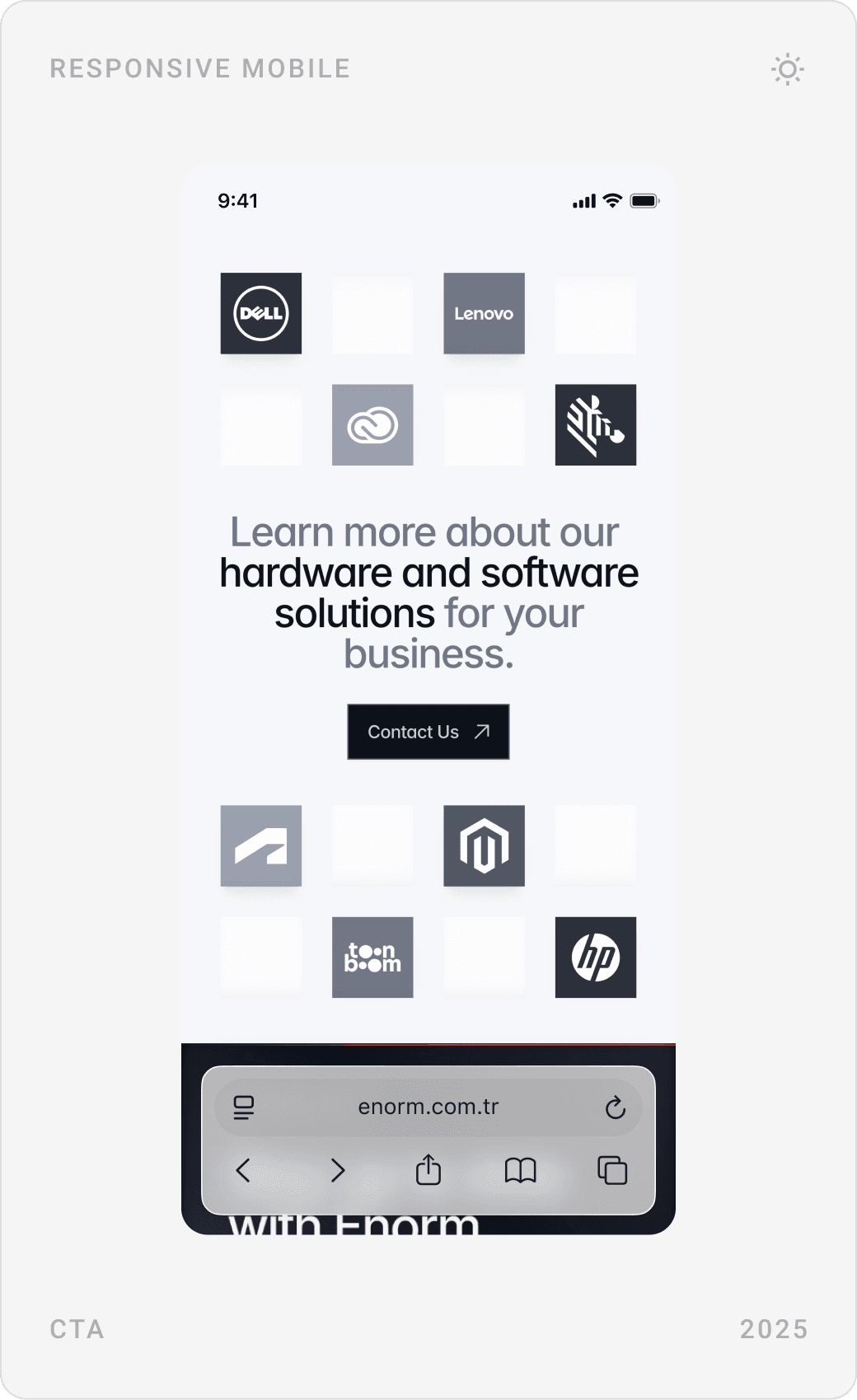 Professional Corporate Call-to-Action Mobile Design