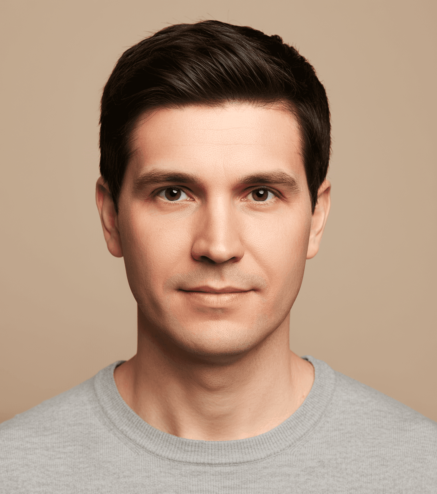 Photo after AI face swap is applied.