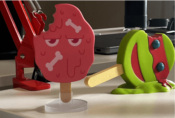 Fun photo of faux popsicles.
