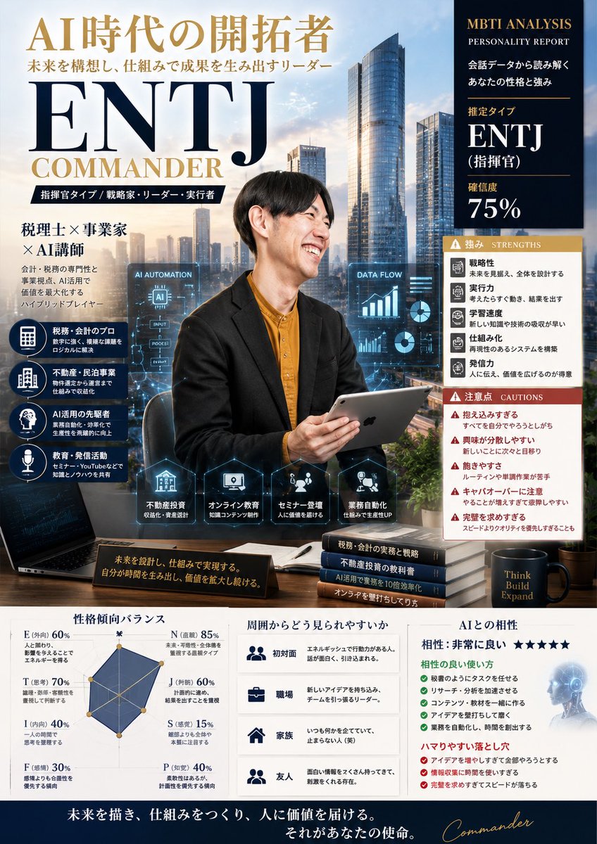 MBTI Personality Character Card Poster