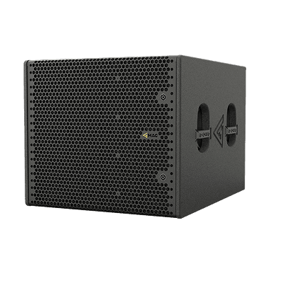 Black rectangle speaker with honeycomb grill