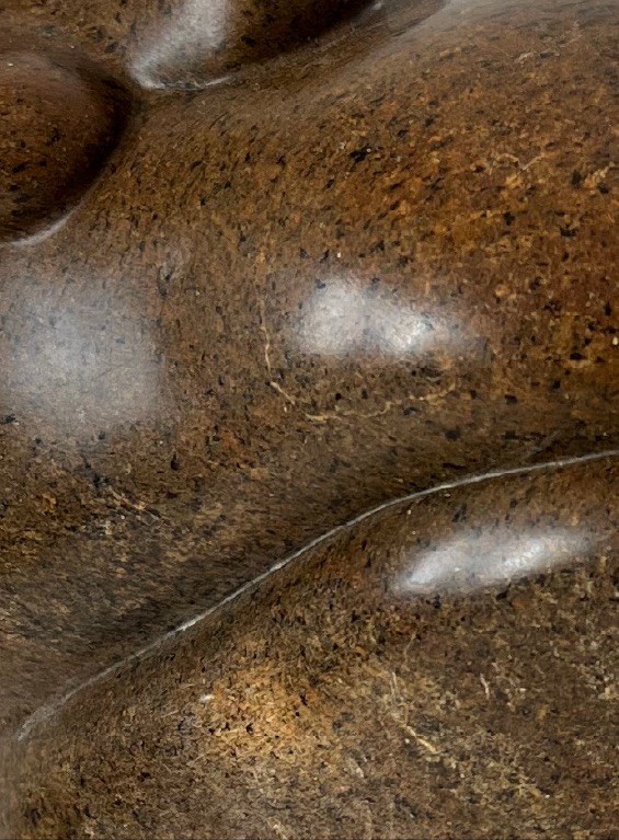 Agony of Earth. 2023. Soapstone. by Barbara Walker.