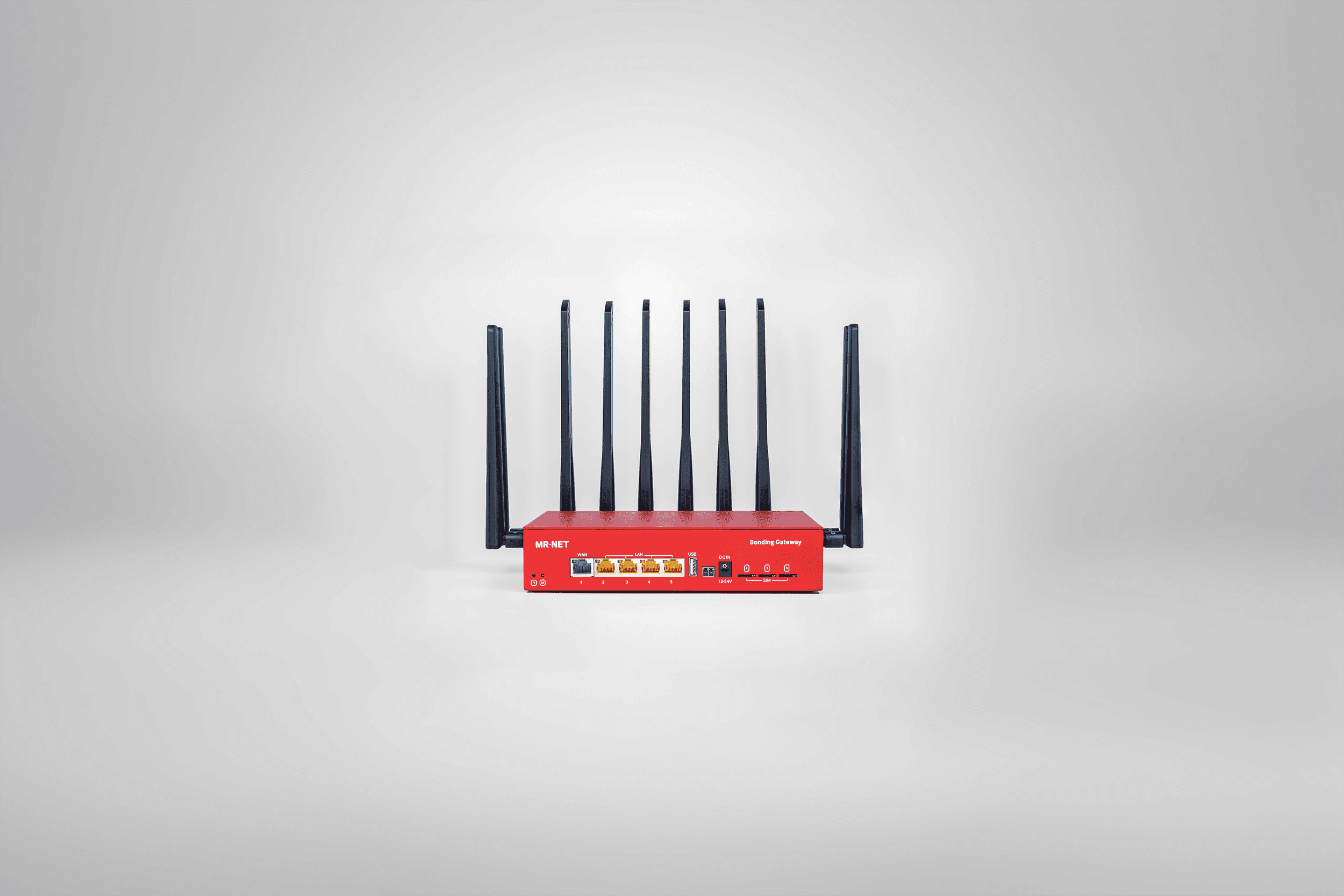 MRNET Plus Router on the grey background