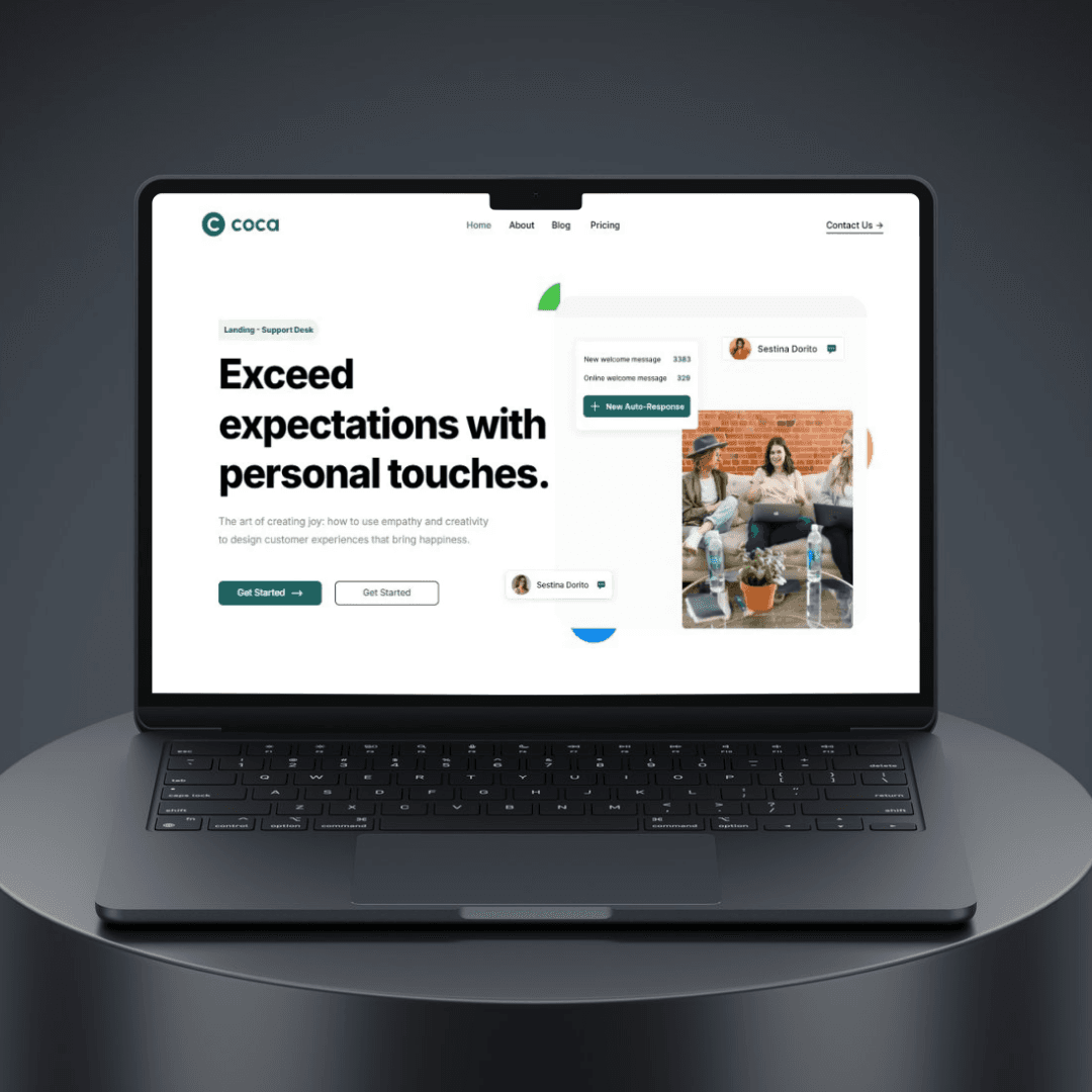 Red trolley car driving down a tree-lined street.