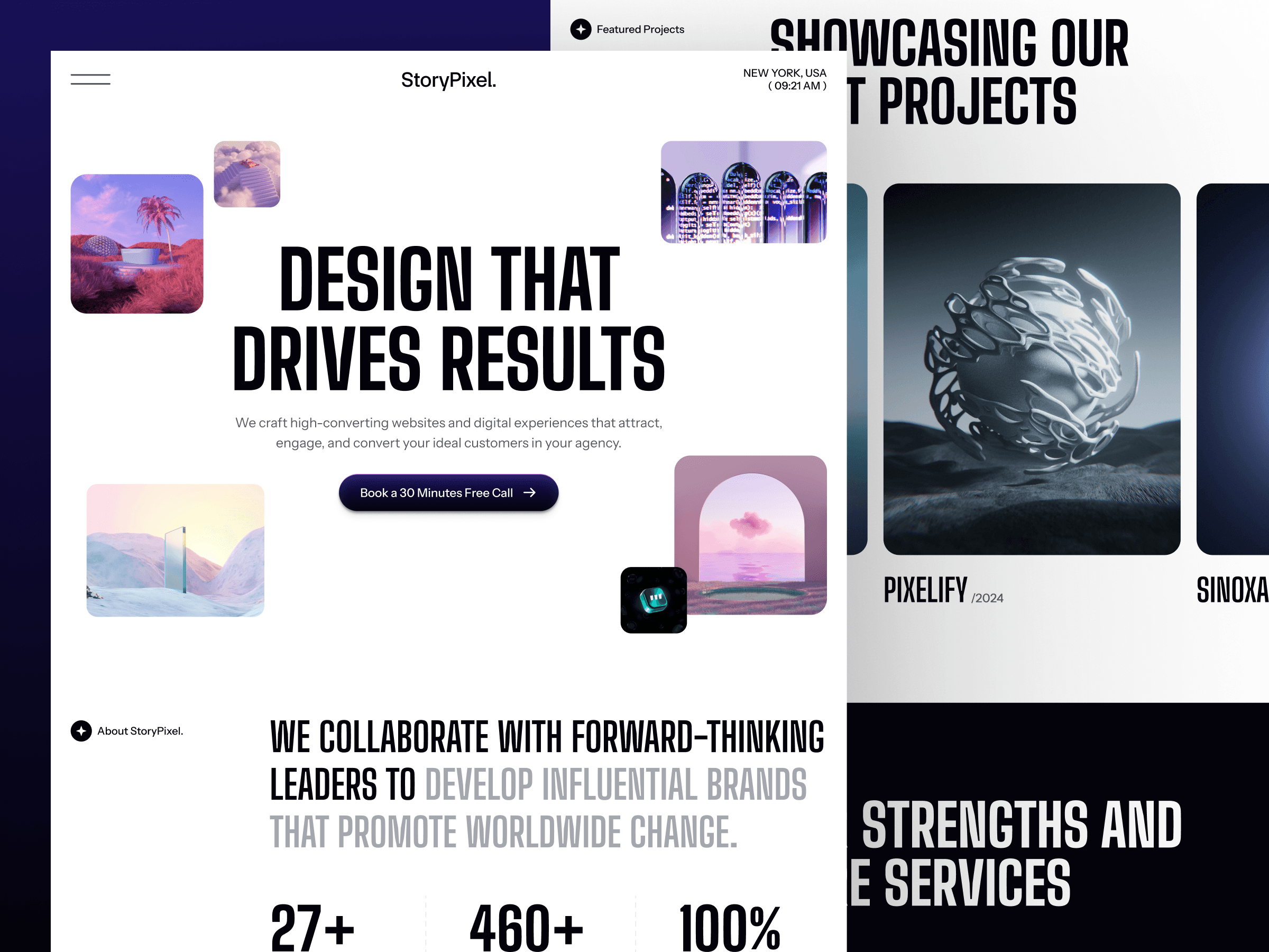 framer creative agency template