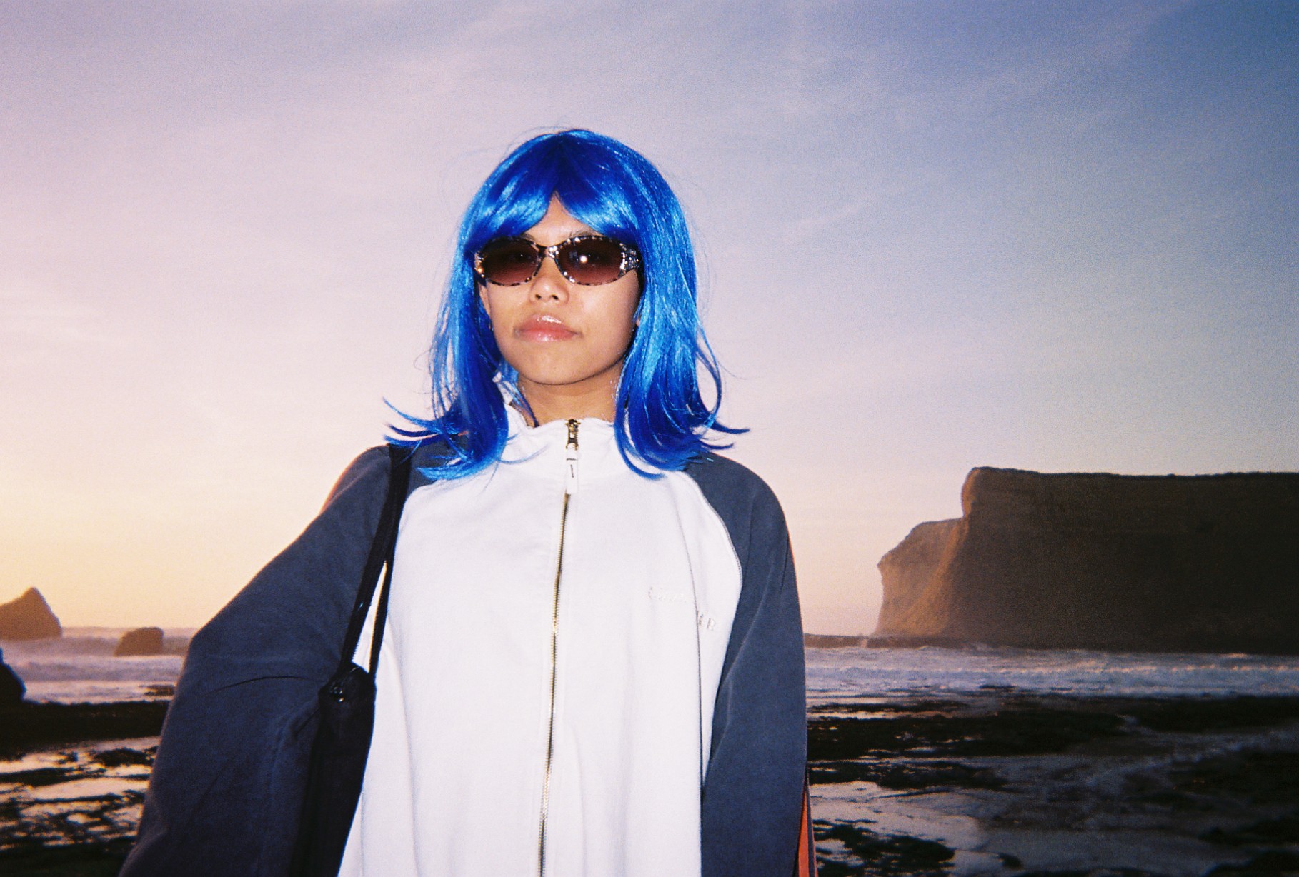 MY FRIEND ANNE . FUJIFILM. HALLOWEEN 2024. MARTIN'S BEACH, CA