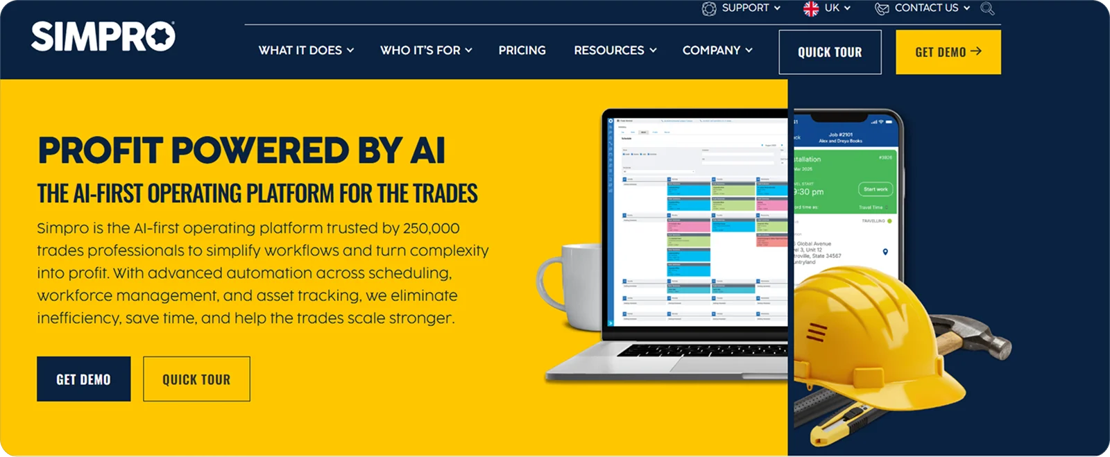 simpro-homepage