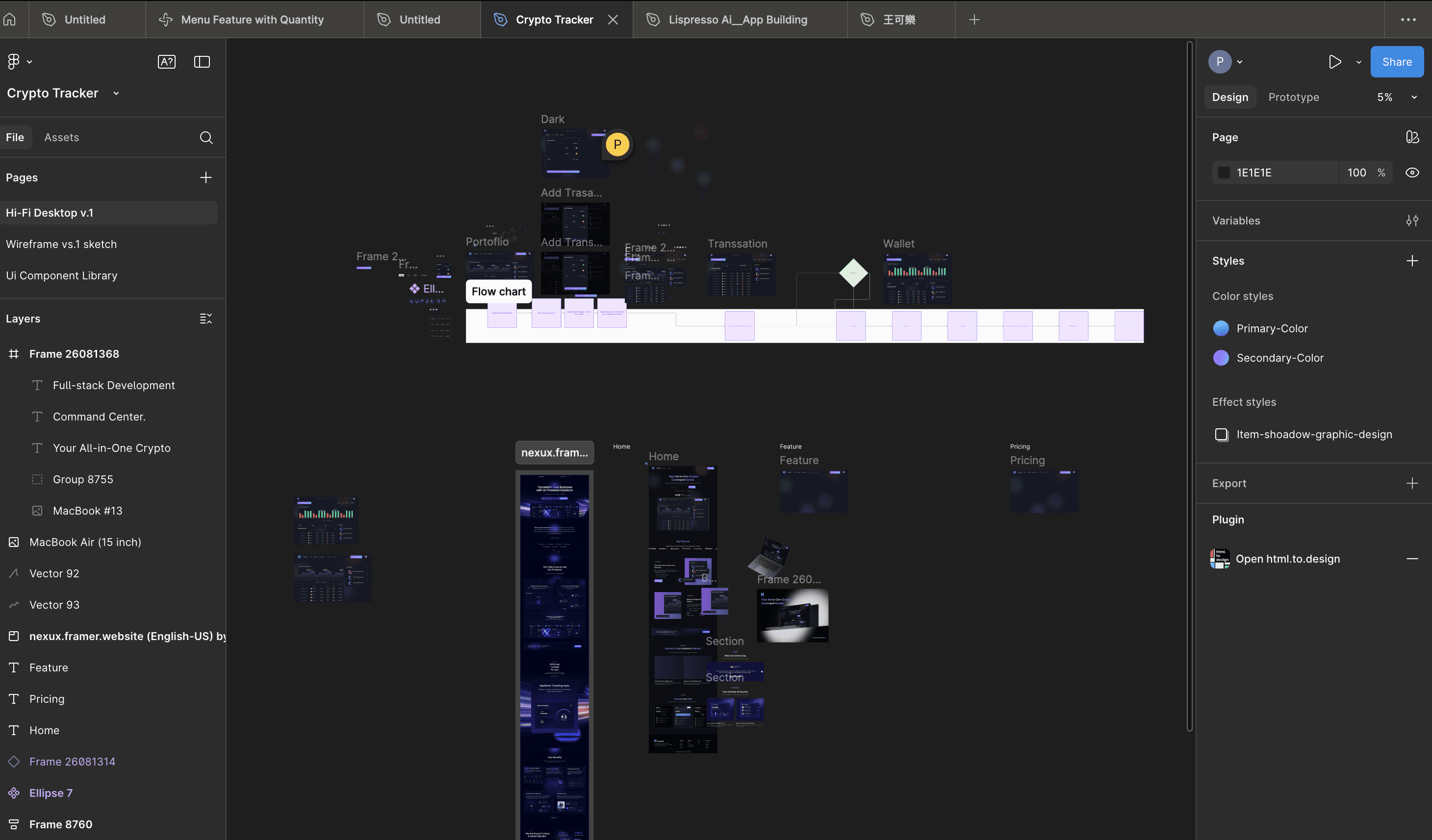 Hi-Fi Desktop Dashboard