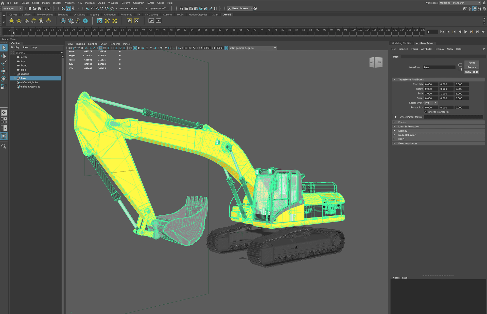 Maya Rigging, Optimization & Animation 