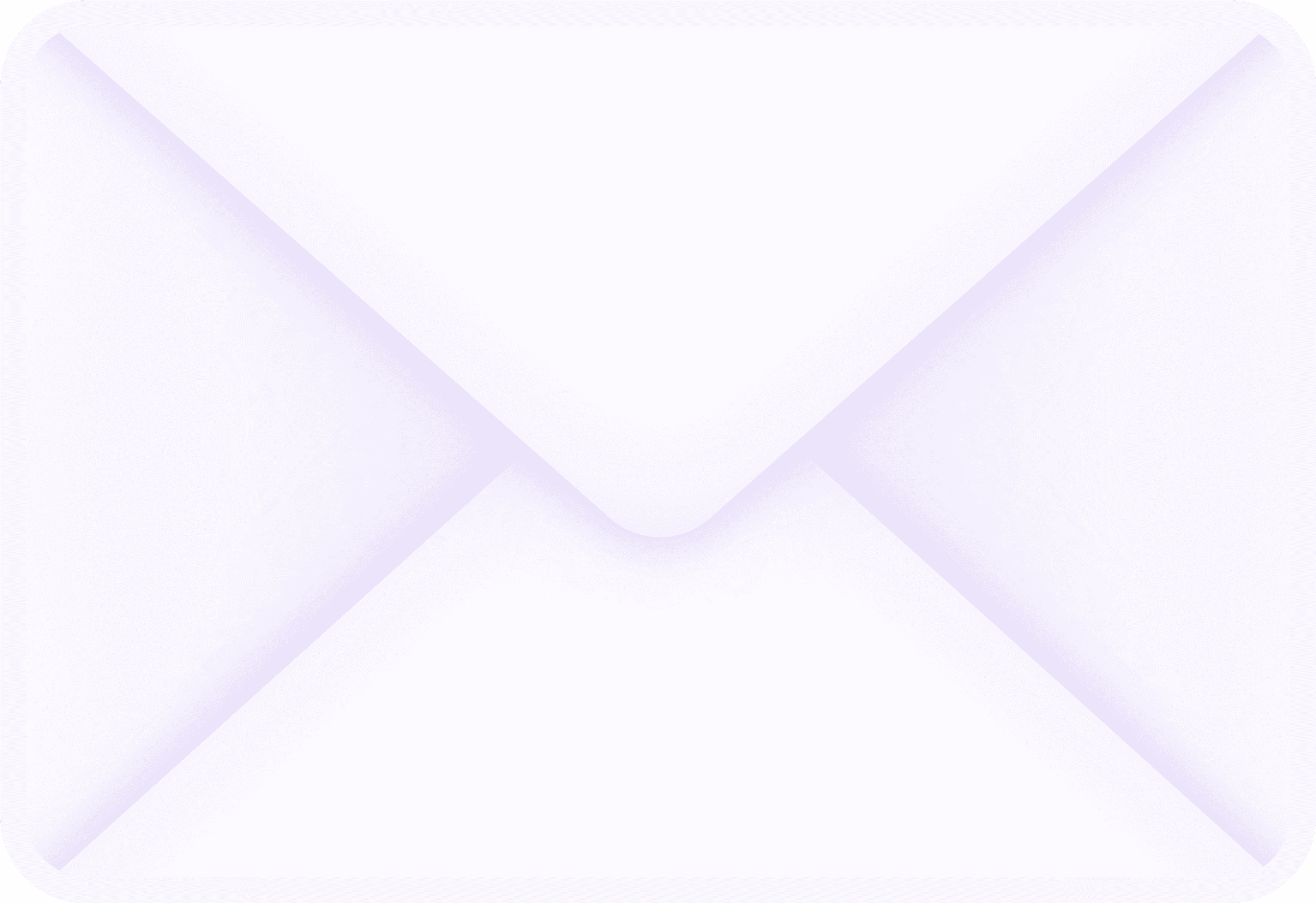 Stylized white envelope icon tilted at an angle, representing a message or notification.