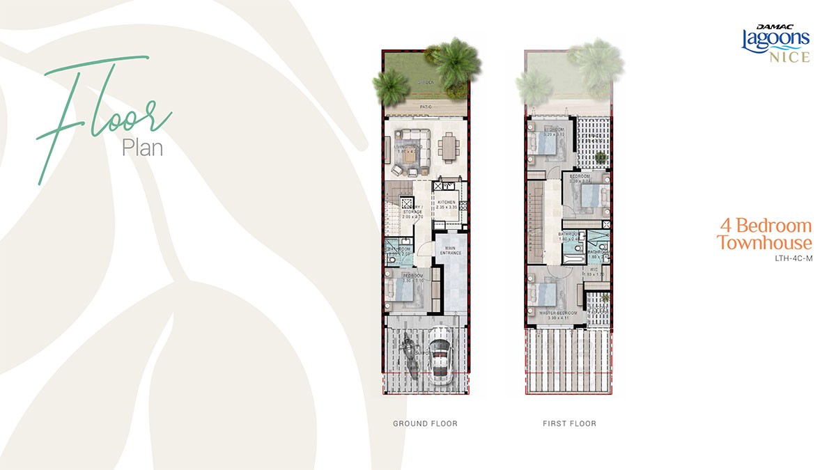 Lagoons Nice 4-Bedroom Floor Plan