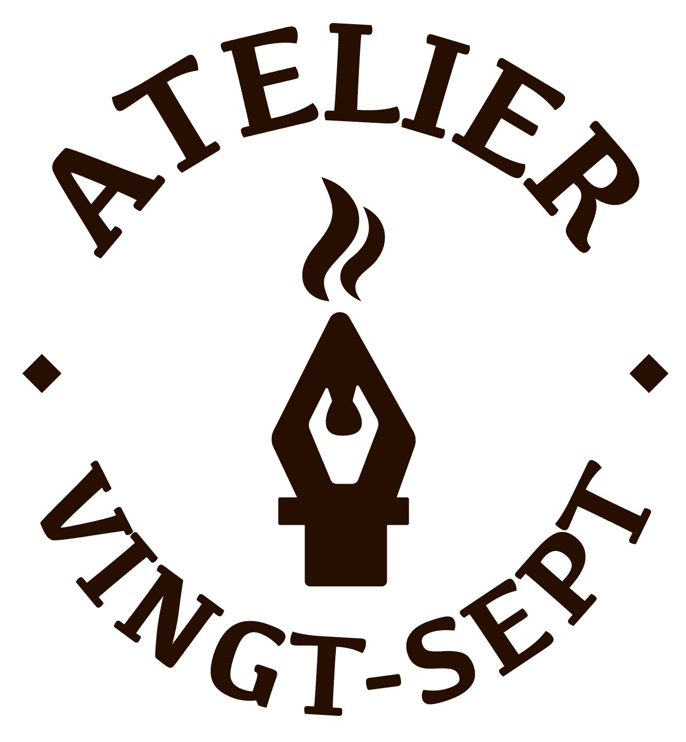 Person wearing a blue puffer jacket and red backpack standing in front of a light blue building on a city street.