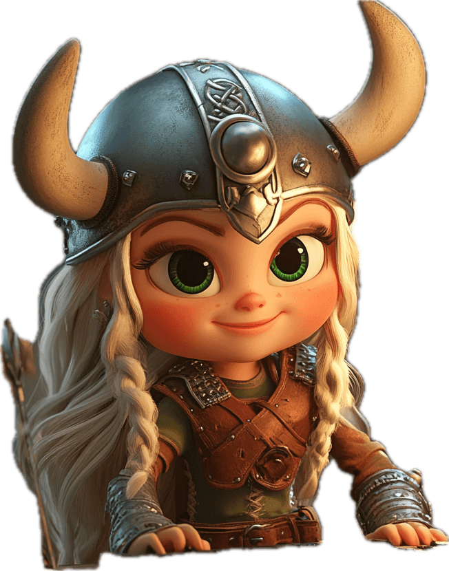 Illustration of a Viking character representing the Viking mindset for sales success