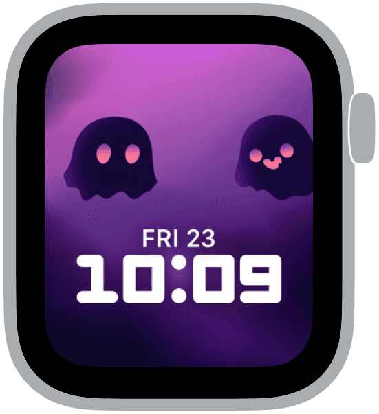 an apple watch face from the spooky vibes collection