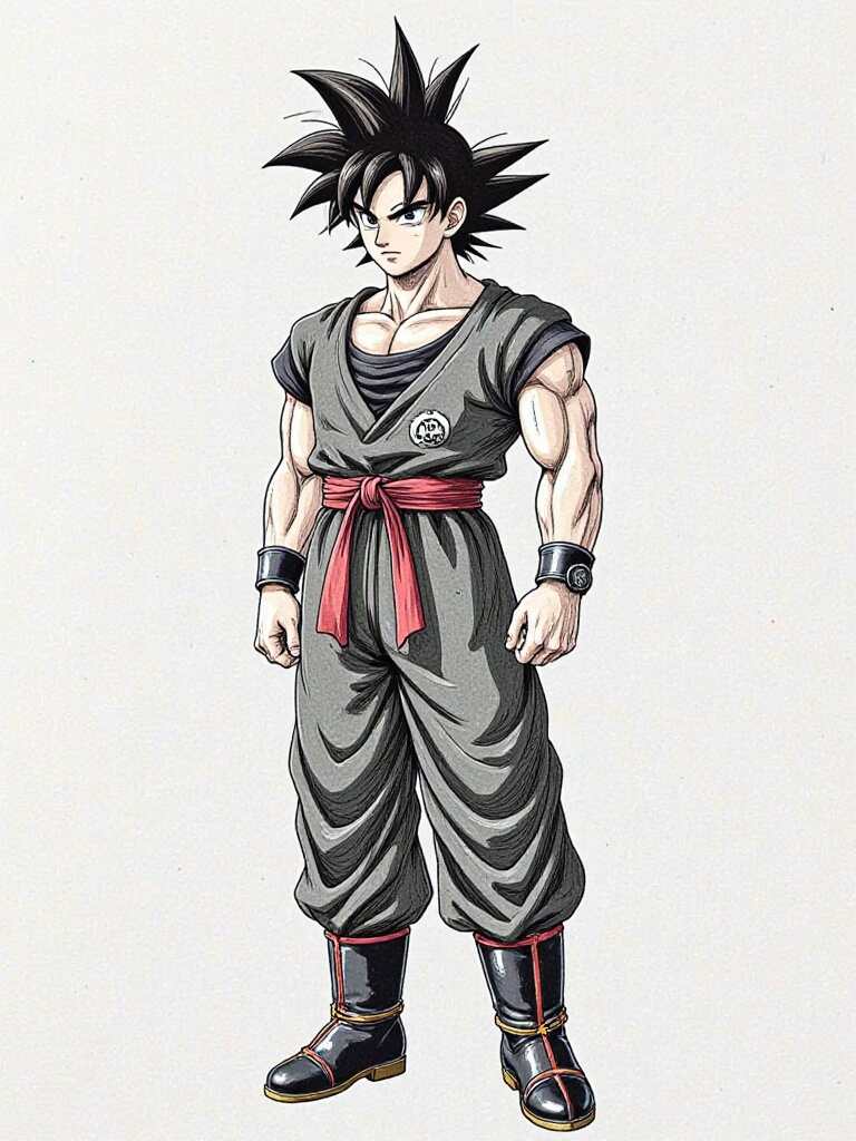 full body goku ultra instinct drawing