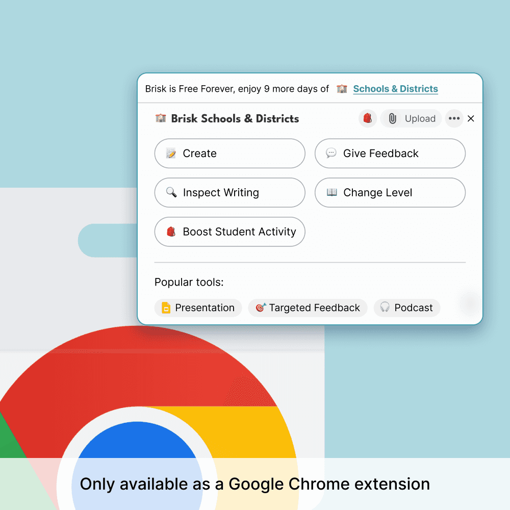 An image showing Brisk's Chrome extension