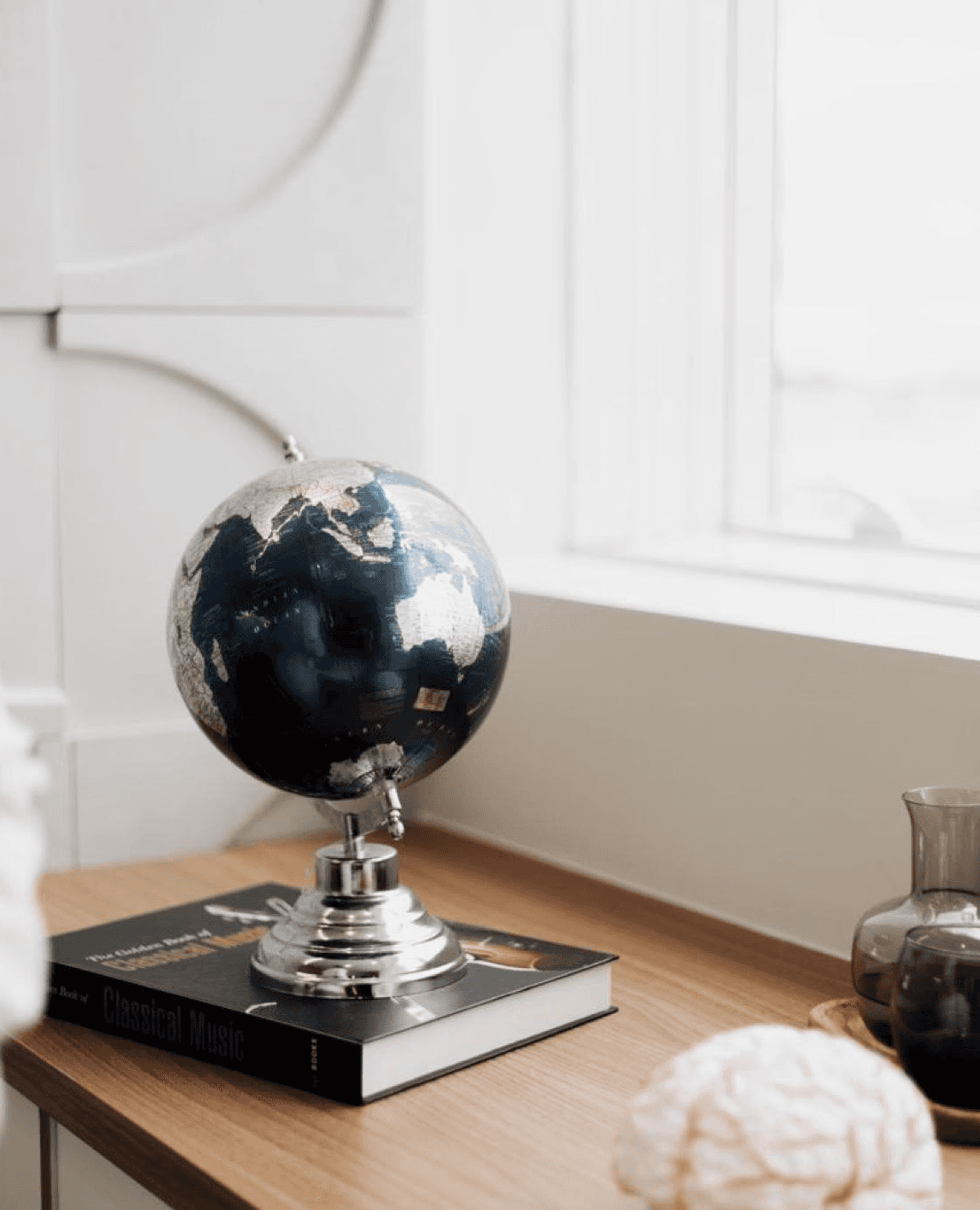 a woman sitting on a couch talking to a man