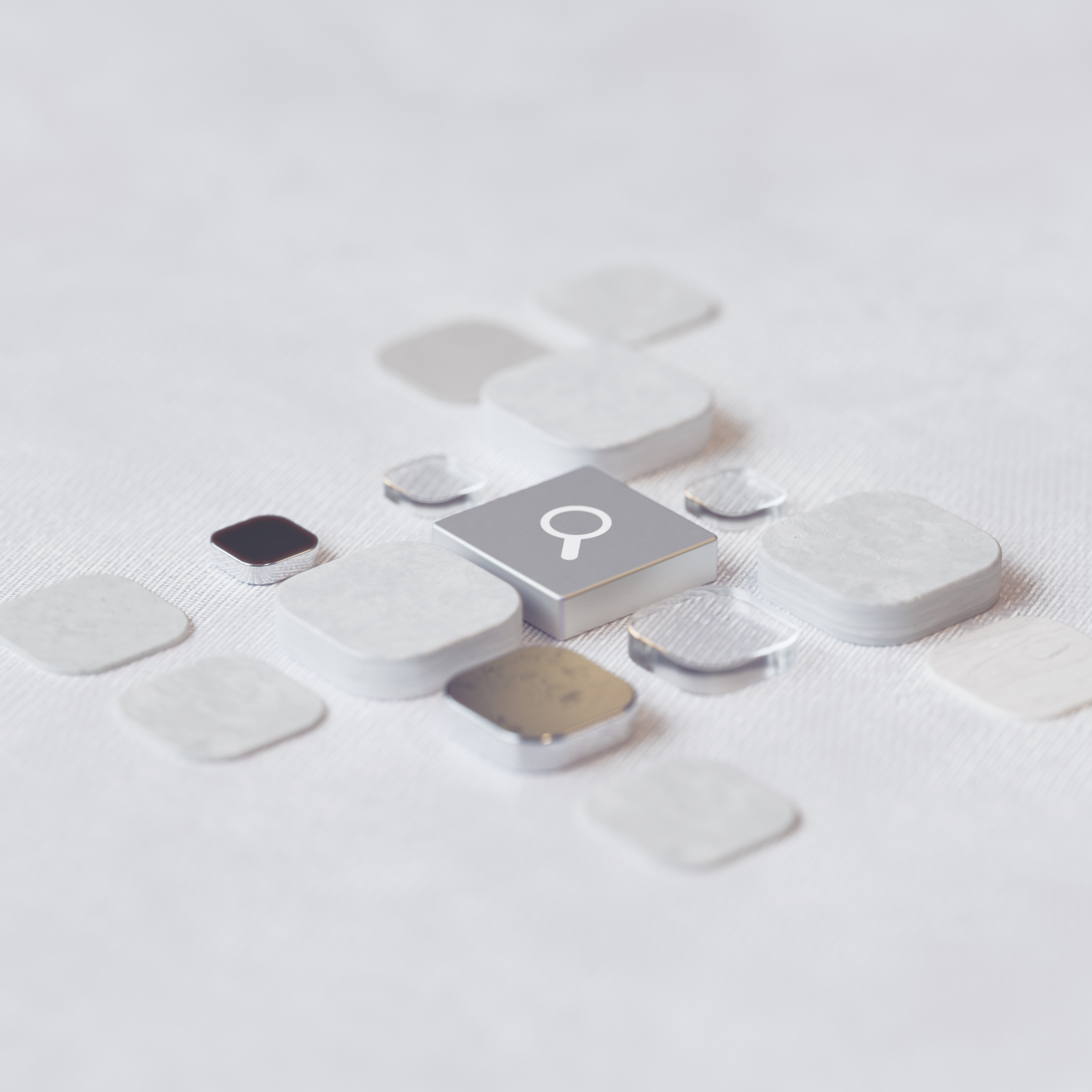 Tabs on white surface to create generative AI music