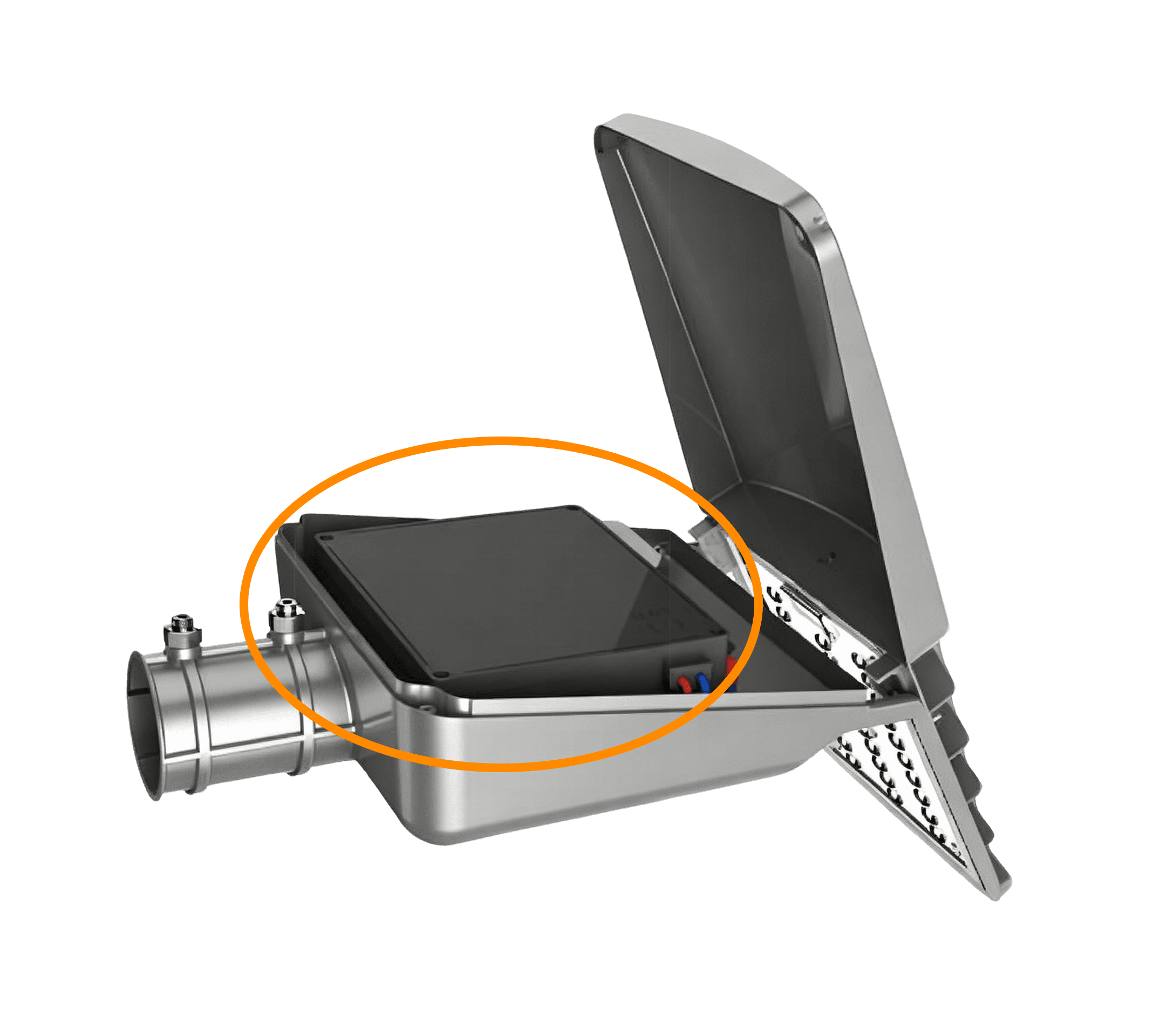 Grade A lithium iron phosphate LiFePO4 battery inside solar street light, maintains over 80% capacity after 2000 charge cycles