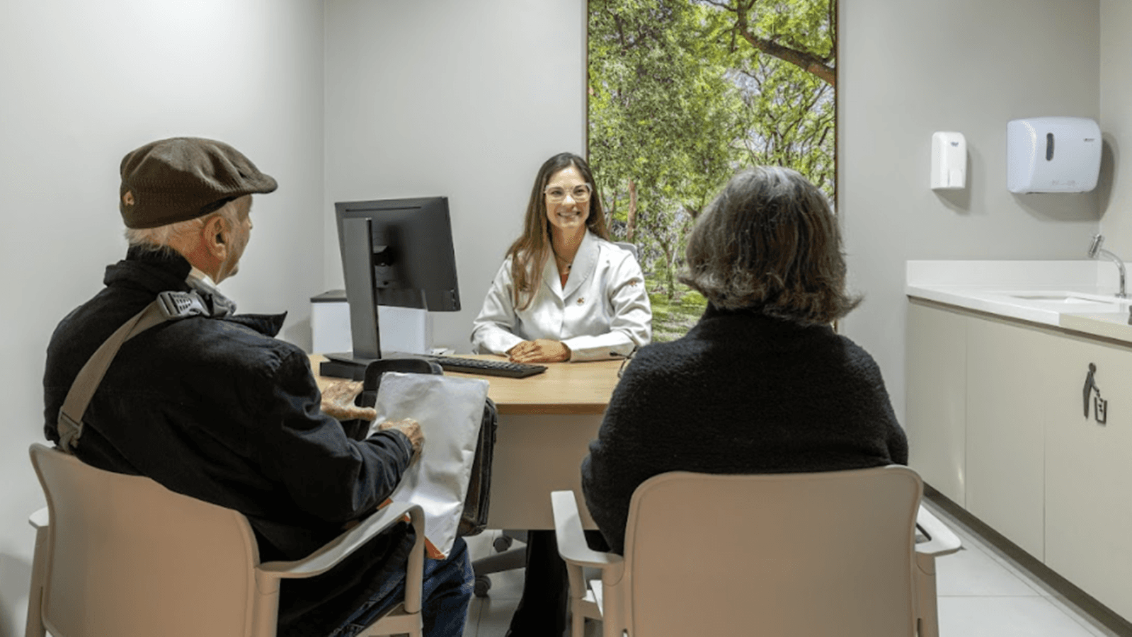 Pacientes idosos em atendimento
