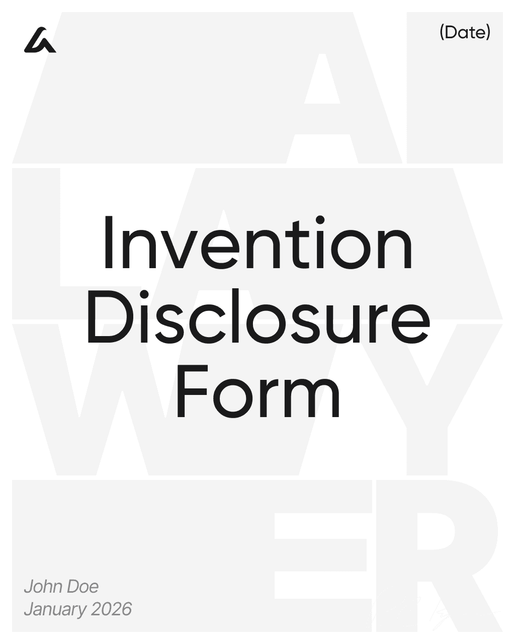 Invention Disclosure Form