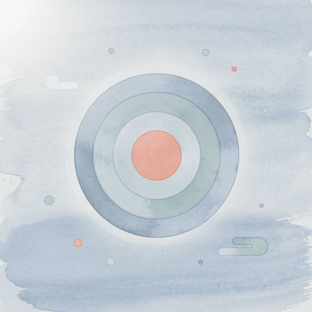 Target icon representing an early warning system for learning gaps