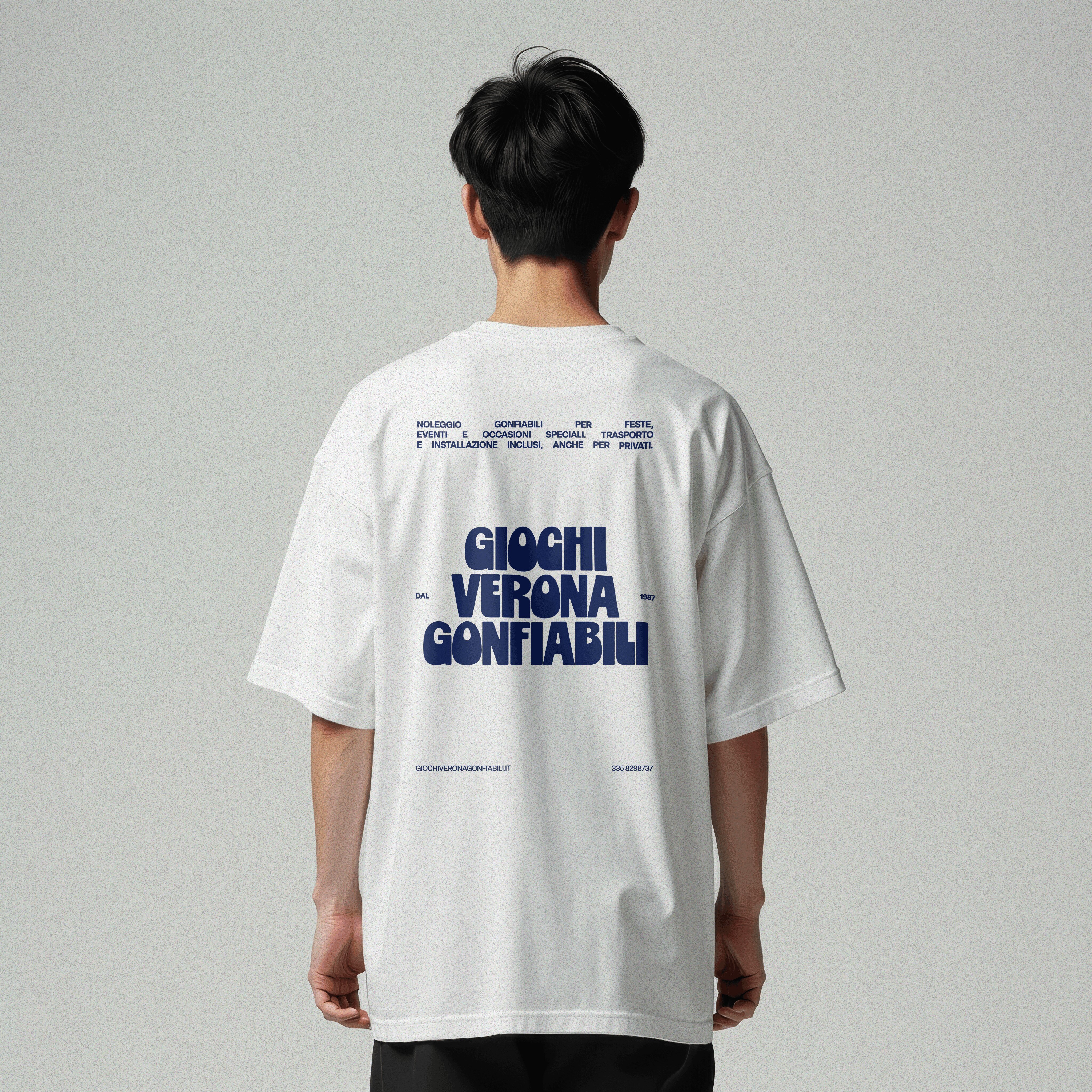 Giochi Verona Gonfiabili white t-shirt back