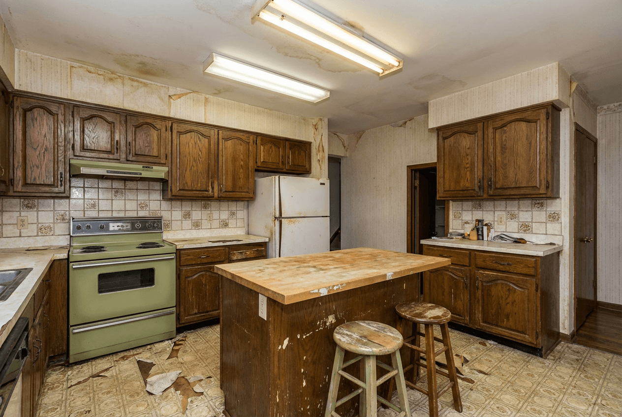 Image of an old kitchen