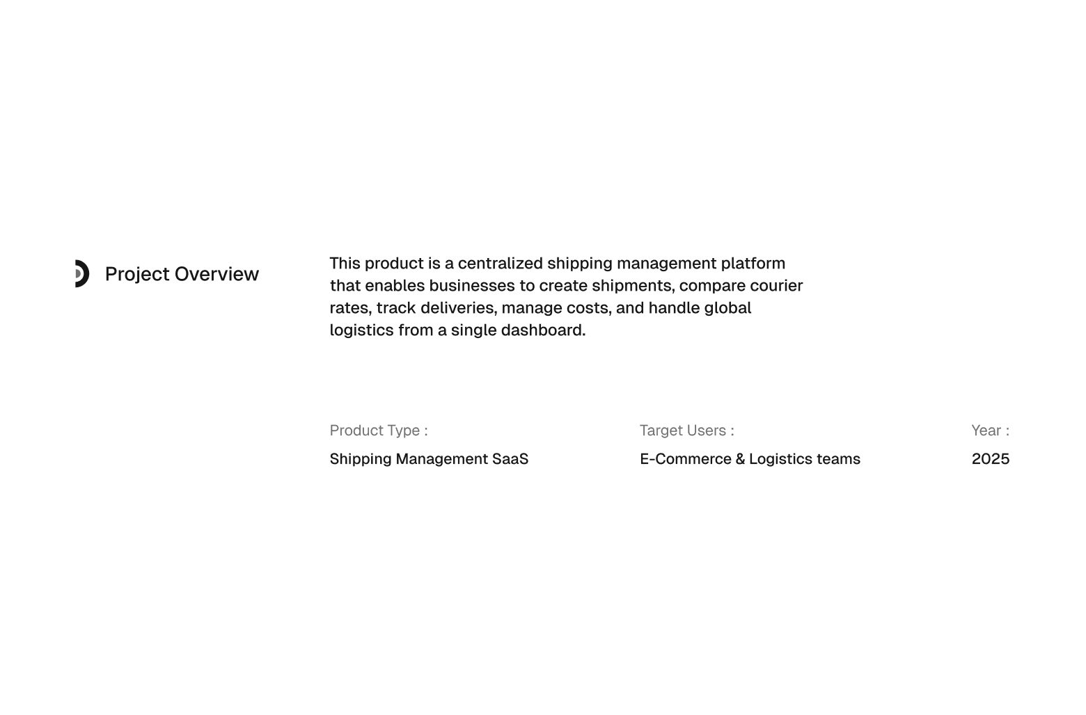 Tablet showing shipping management dashboard held in hands.