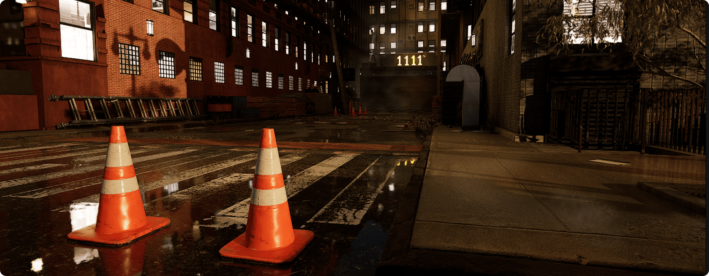 An unreal engine 5 cinematic render of Chicago environment.