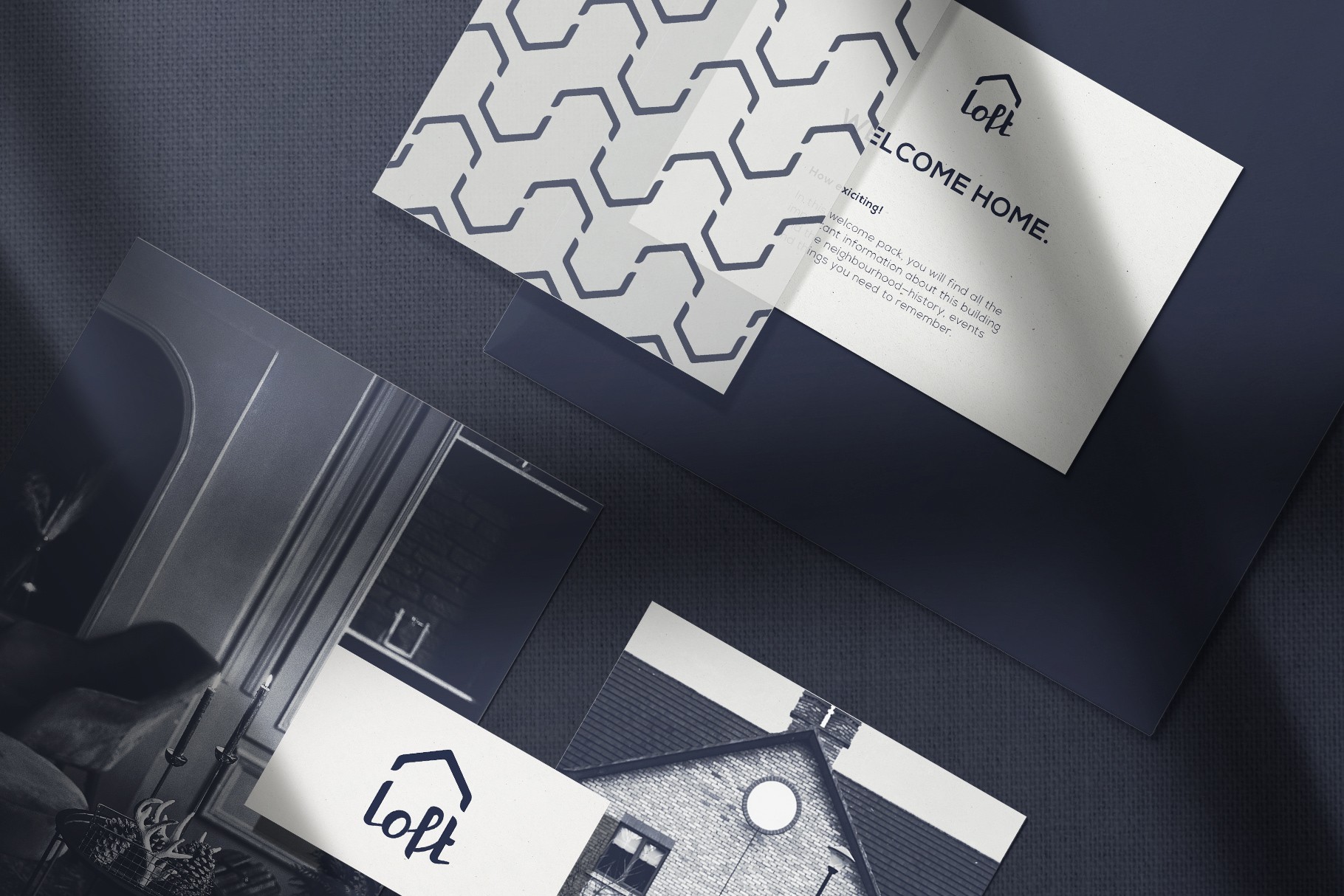 Loft property investments visual identity branding design