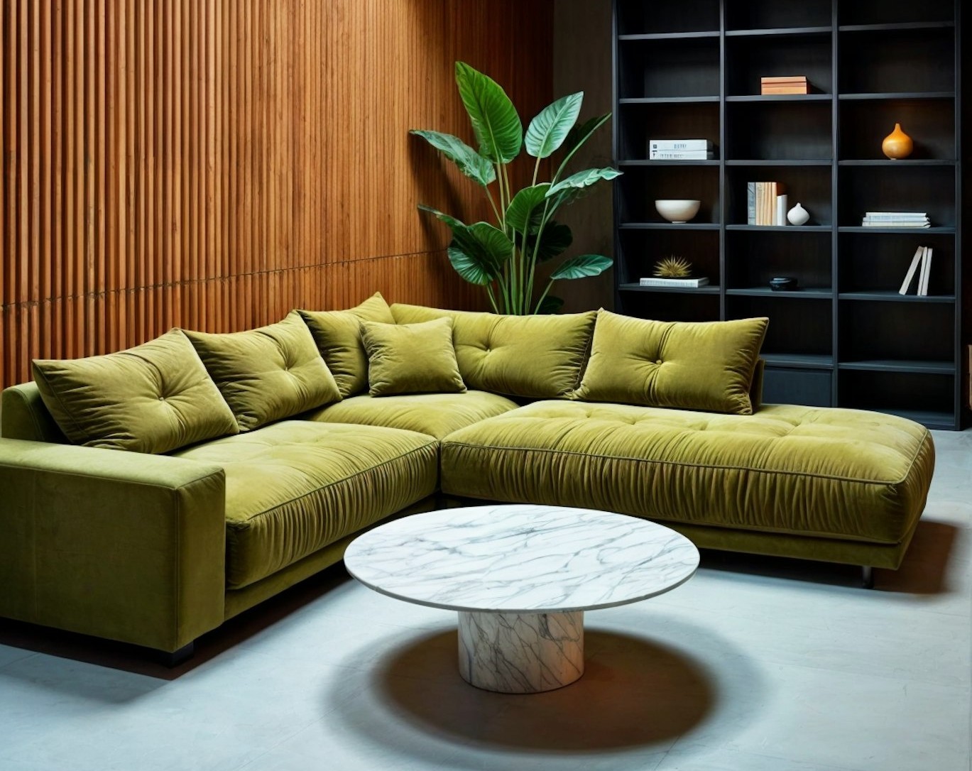 Minimal Luxury Greenish Interior