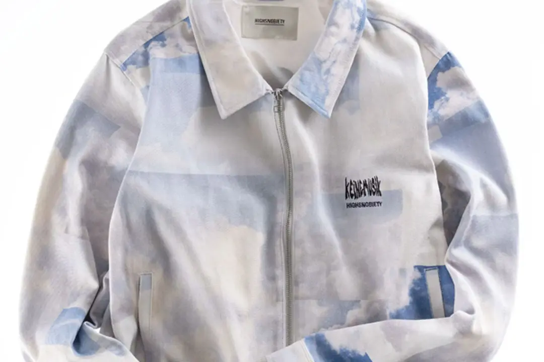 Highsnobiety X Keinemusik All-Over Pattern Jacket. Credits : Highsnobiety