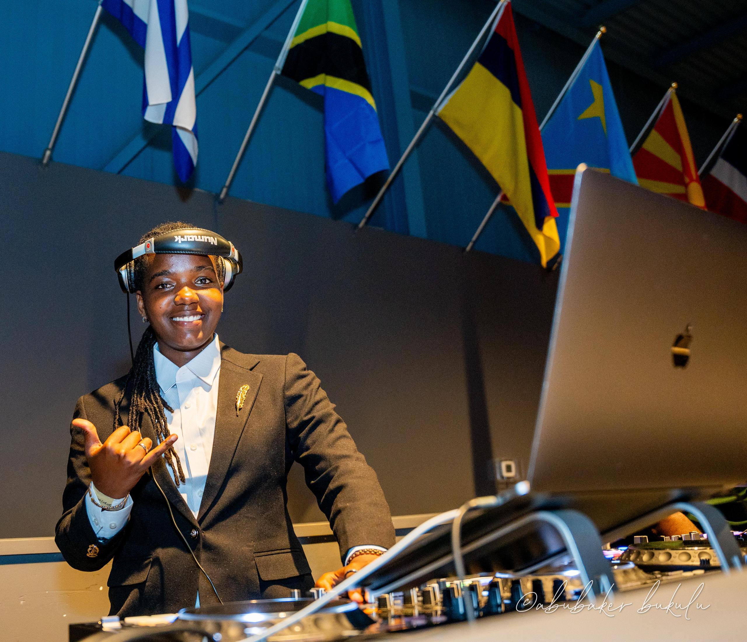 DJ playing in a club