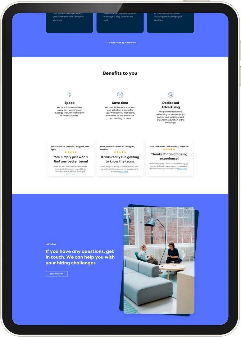 Recsite website template