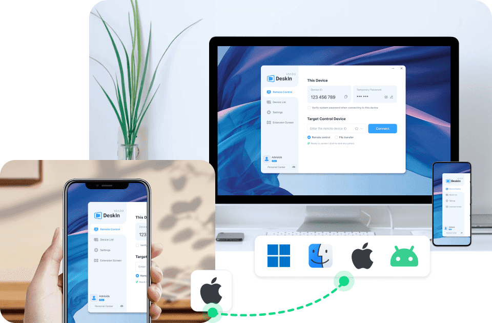 DeskIn Cross-platform support