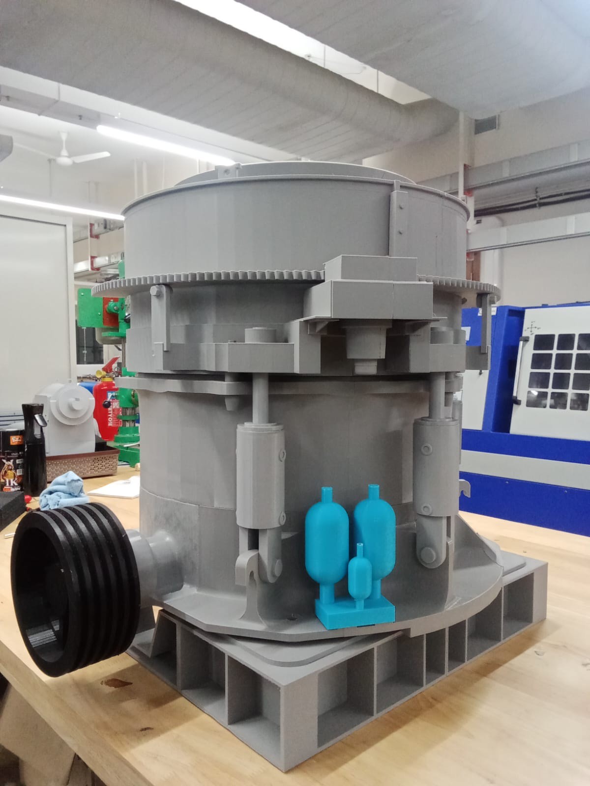 Large 3D-printed industrial assembly in the fabrication lab