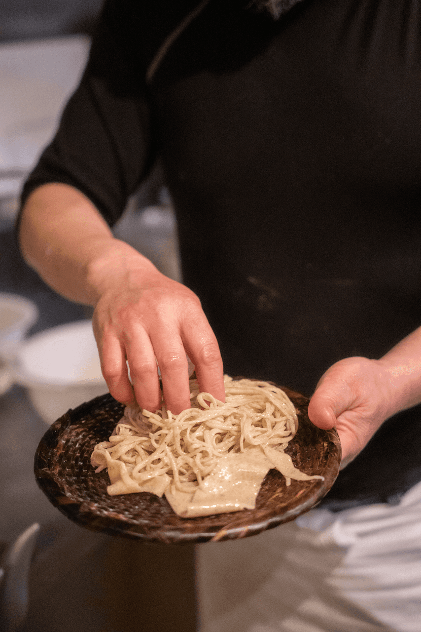Handmade soba from Takakuno Soba in Mashiko